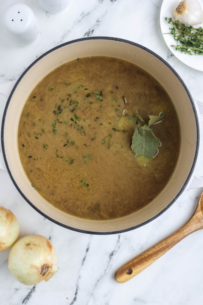 Soup simmering